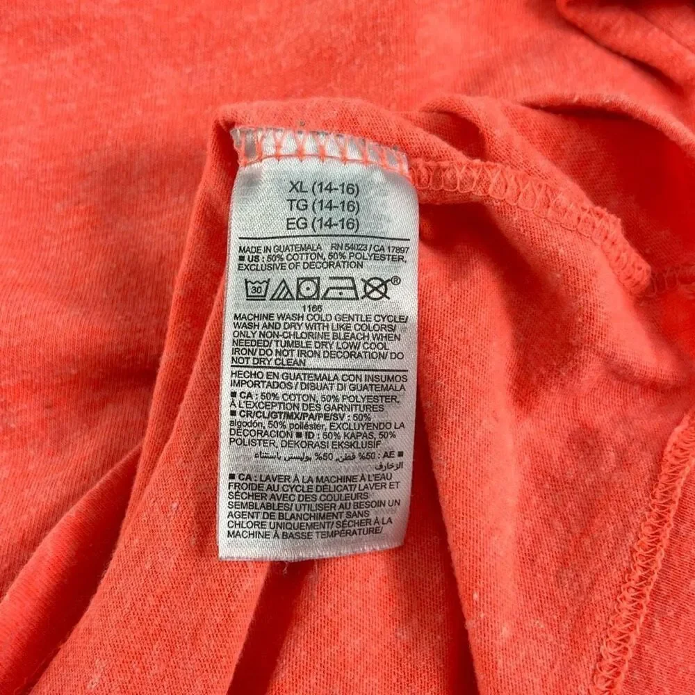 Old Navy Boys Orange T-Shirt Size XL 14 - 16 Youth